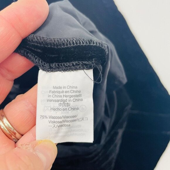 J Crew Womens Size 12 Crushed Velvet Pull On Easy Pants Style J5014 in Black - Picture 6 of 7